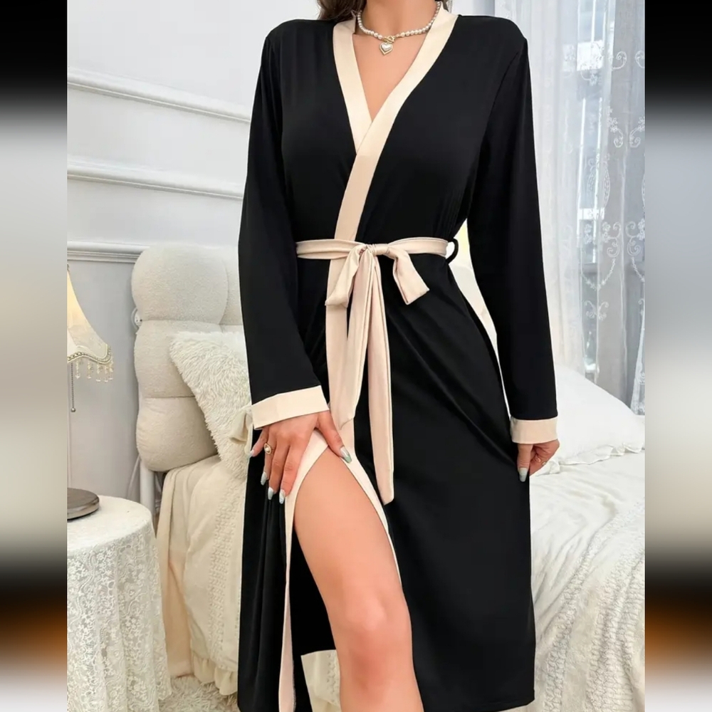 Sale 2 for $15:NEW women black robe
